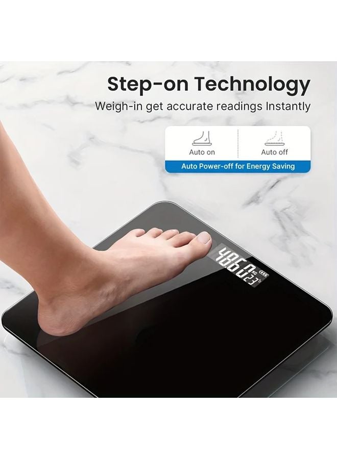 White Digital Body Weight Scale High Precision Portable Home Travel Fitness Tracking - Image 1